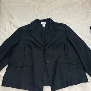 Black Plus Size Suit Jacket